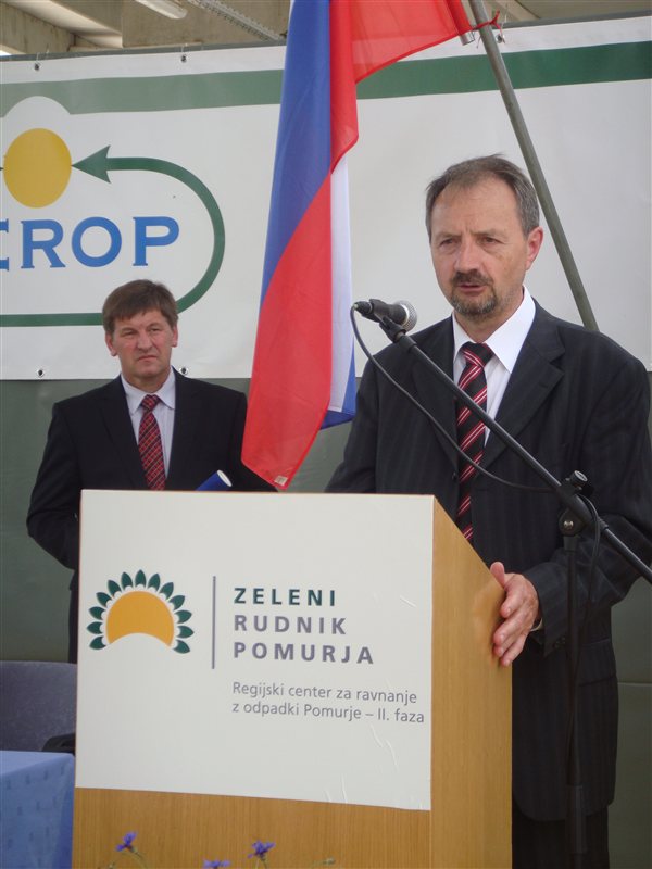 Direktor Franc Cipot in kmetijski minister Franc Bogovič