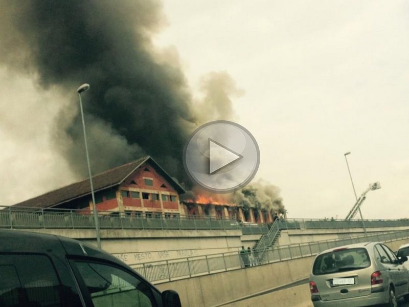 V Celju spet hud požar