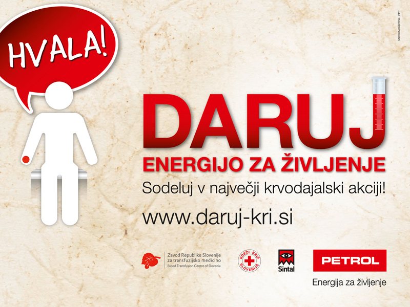 Daruj energijo za življenje!