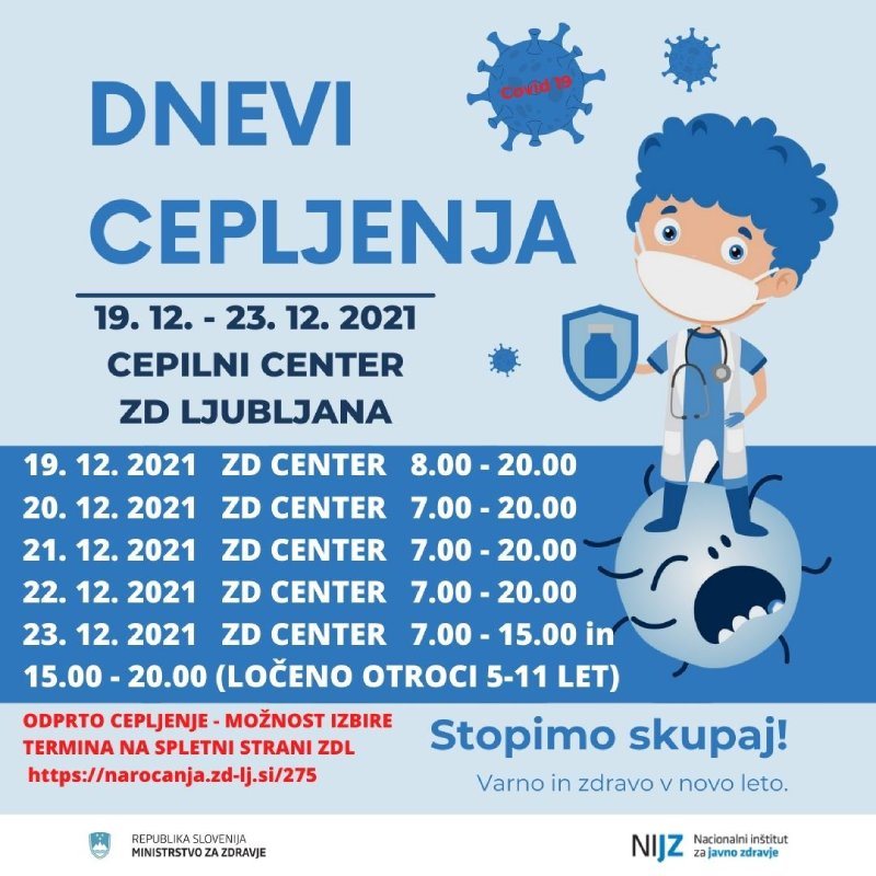 Dnevi cepljenja v Ljubljani