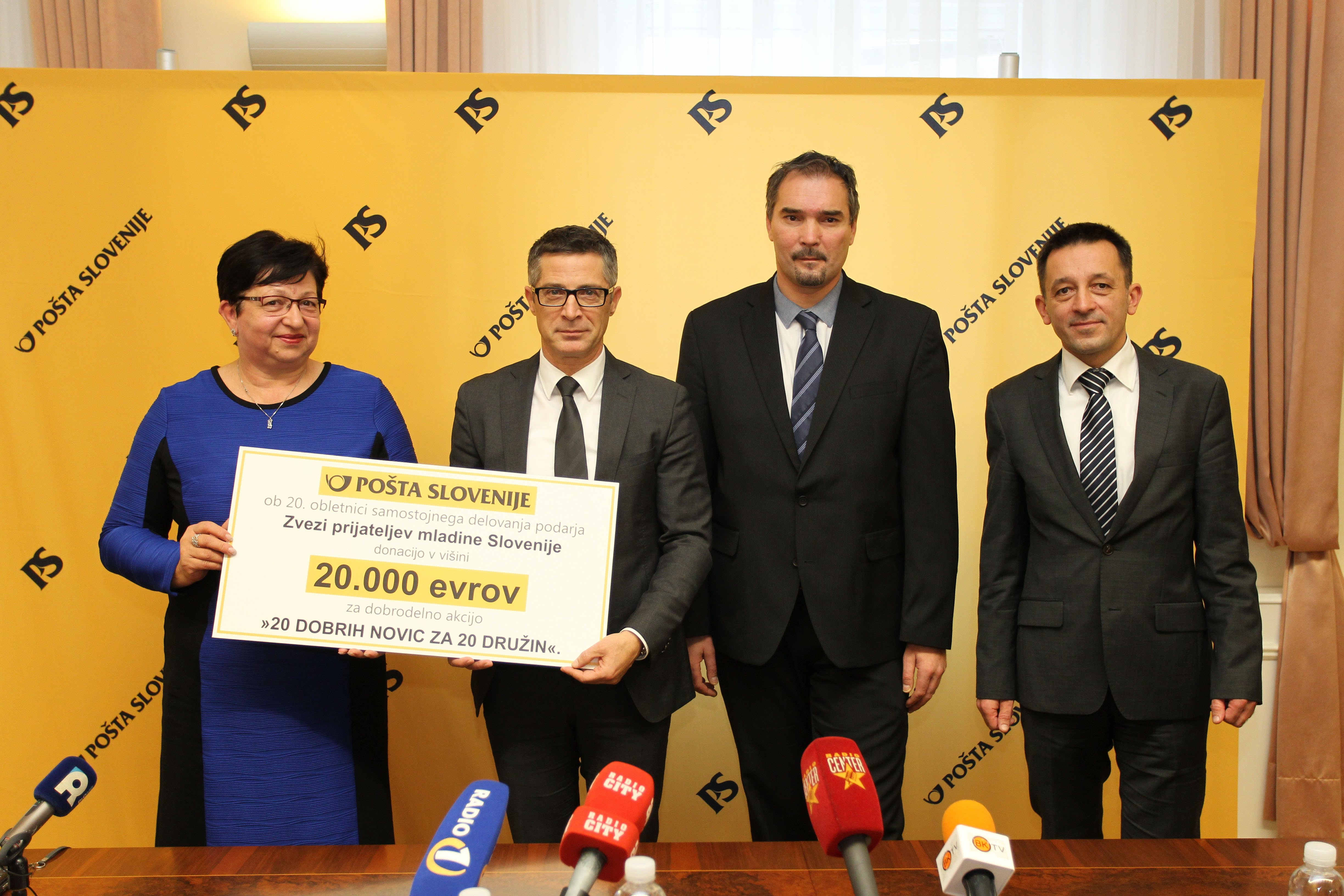 Velika dobrodelna akcija Pošte Slovenije in ZPM 