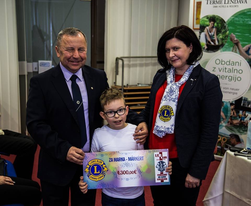 Lendavski Lionsi za Marka zbrali čez 4.000 evrov