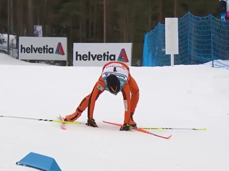 KOMEDIJA: To kar je na progi ZGANJAL tekač na smučeh, še nisi videl!