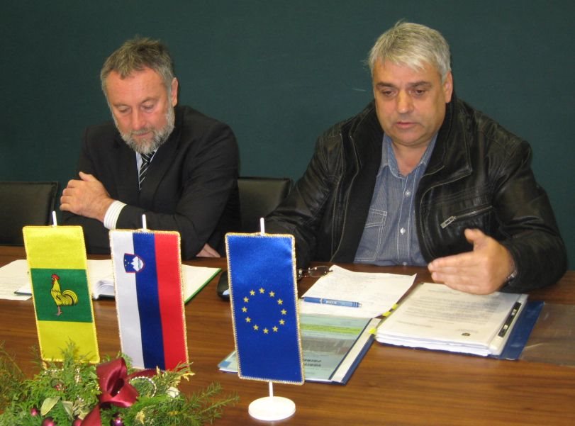  Šentjernejski župan Radko Luzar in Albert Pavlič