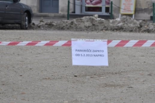 Parkirišče v središču Murske Sobote je začasno zaprto