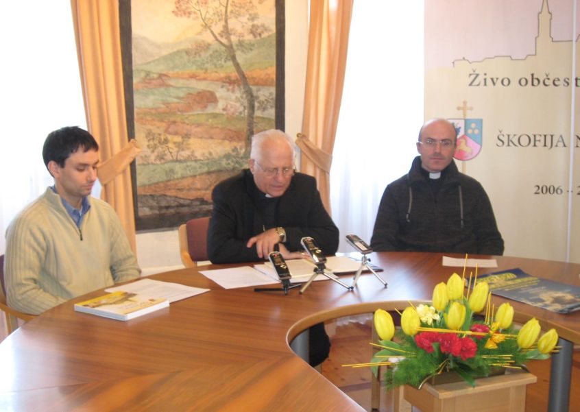  Janko Pirc, škof Andrej Glavan in Mitja Bulič